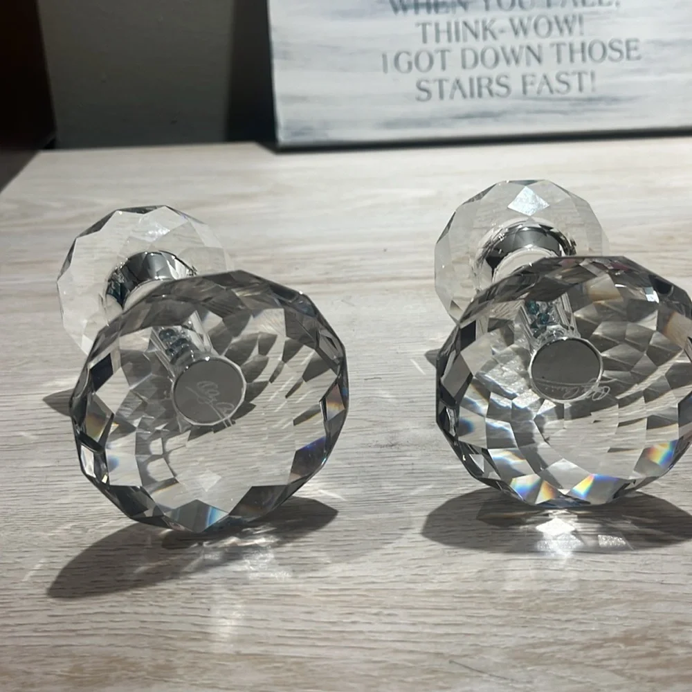 Oleg Cassini 4’ set of candlestick accents